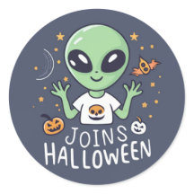 Alien se une a Pegatina de Halloween