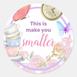 Redonda Alisa en Onederland Classic Round Pegatina