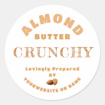 Almond Butter Classic Round Pegatina