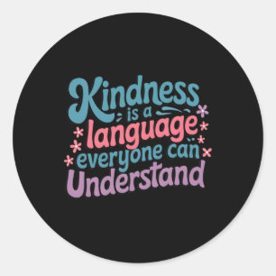 Redonda Amabilidad - Pegatina de citas Inspiradoras