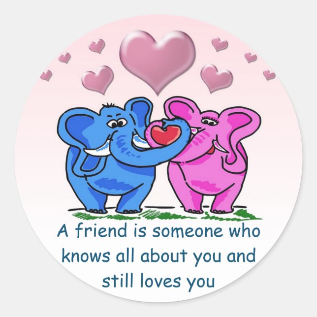 Redonda Amado como sea pegatina (Anverso)