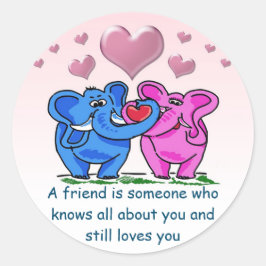 Redonda Amado como sea pegatina