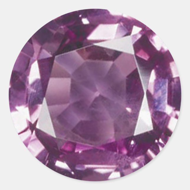 Redonda Amethyst 2 Pegatina (Anverso)