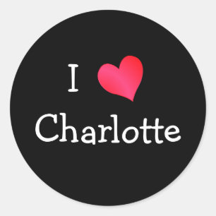 Redonda Amo a Charlotte Pegatina
