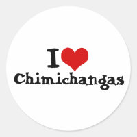 Amo al Pegatina de Chimichangas