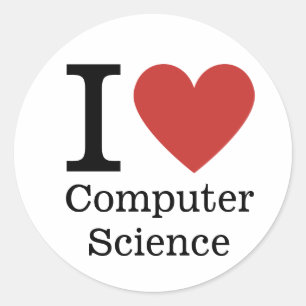 Redonda ❤️ Amo al PEGATINA de Ciencias Informáticas