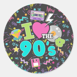 Redonda Amo al Pegatina de los 90