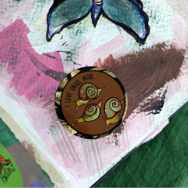 Redonda Amo el Pegatina de Ronda Clásico de Snail Mail (Subido por el creador)