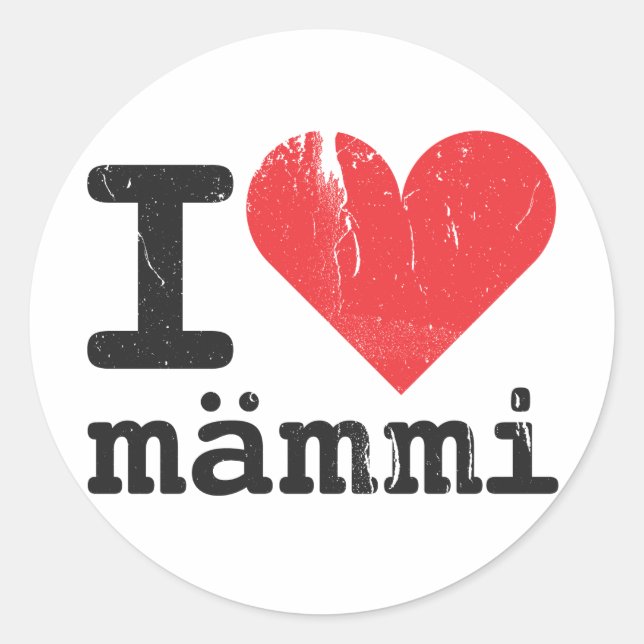 Redonda Amo la pegatina de Mämmi (Anverso)