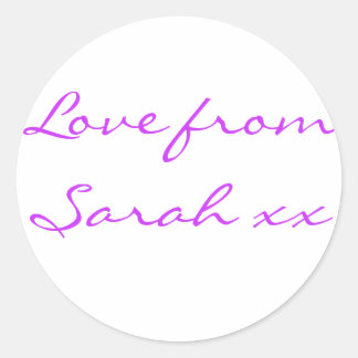 Redonda Amor de Sarah Pegatina (Hoja de 20)