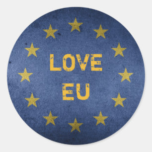Redonda Amor Pegatina de la UE contra el Brexit