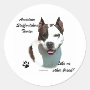 Redonda AmStaff Like No Other Breds - Pegatina