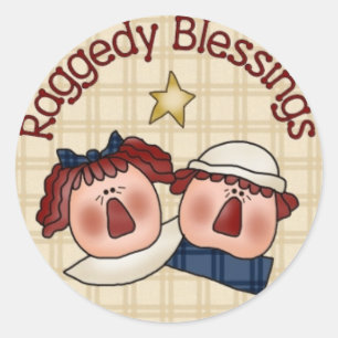 Redonda Andy Primitive Country Pegatina