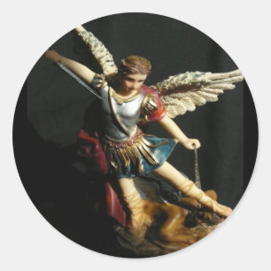 Redonda Angel Guardian Saint Michael pegatina