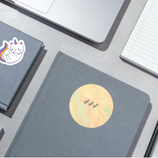 Redonda Angel número 444 Pegatina