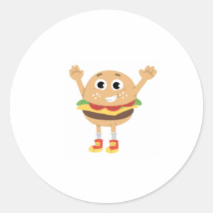 Redonda Angus Burger Pegatina