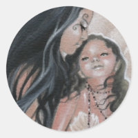 Apreciar a la sirena y al Pegatina infantil