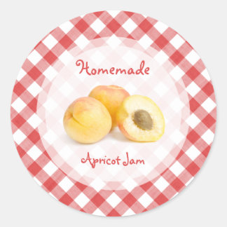 Redonda Apricot Jam pegatina