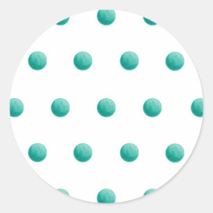 Redonda Aqua Dots Pegatina