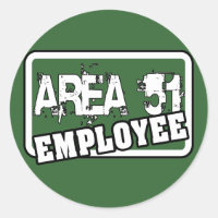ÁREA 51 Pegatina de empleados