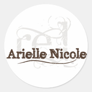 Redonda Arielle Nicole Pegatina