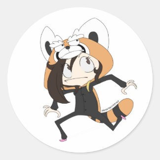 Redonda ArohaTheStrange - Pegatina redondeado clásico