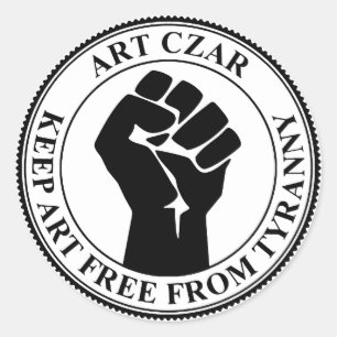 Redonda Art Czar - Fist Seal - Pegatina redondo