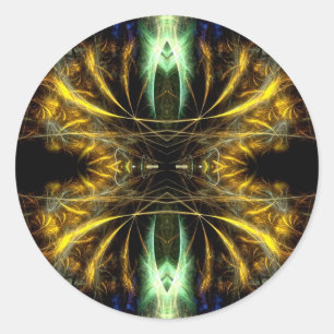 Redonda ART fractal #85 Pegatina
