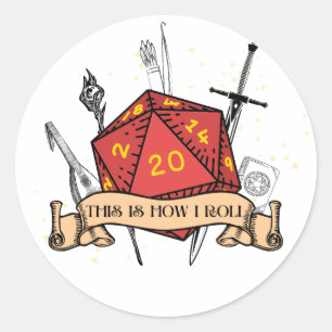 Redonda Así es como hago Pegatina