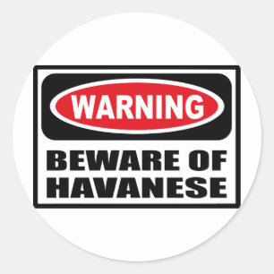 Redonda ATENCIÓN DE LA HABANESA Pegatina