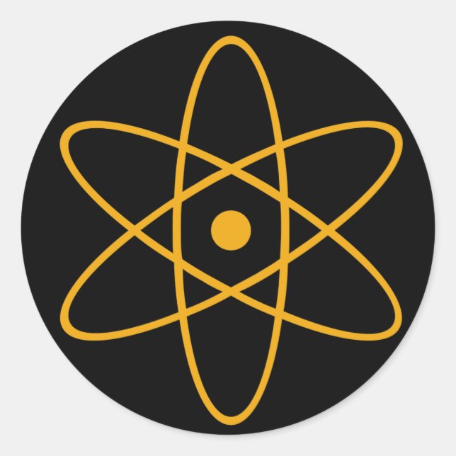Redonda ATOM - pegatina (Anverso)