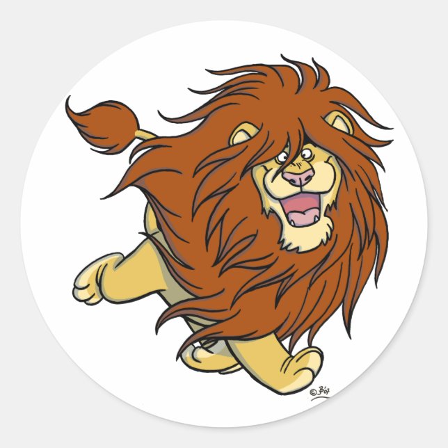 Redonda Atracción de Mane: pegatina de pelo en movimiento (Anverso)