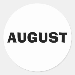 Redonda August Ad Lib White Pegatina por Janz