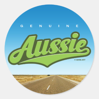 Redonda Aussie original - pegatina (verde/exterior)