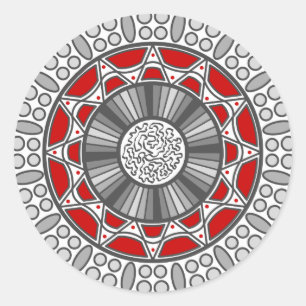 Redonda Aztec se encuentra con Pegatina de Alien