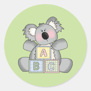 Redonda Baby Koala Bear Pegatina