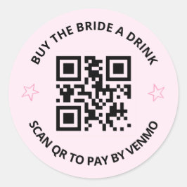 Redonda Bachelorette QR/Venmo Pegatina