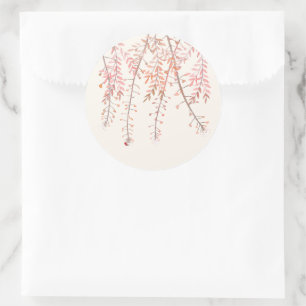 Redonda Bailando con el susurro del Pegatina del Boda del 