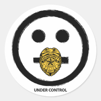 Redonda "Bajo control" - Pegatina