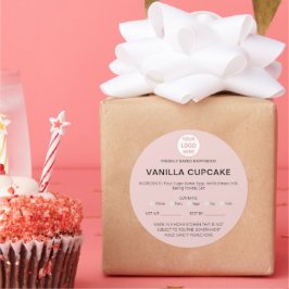 Redonda Bakery Home Allergy Legal License Pegatina de nego