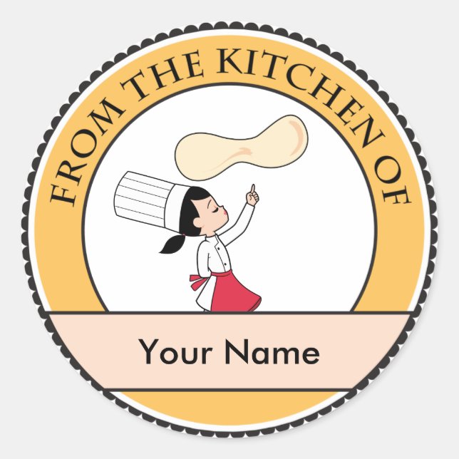 Redonda Baking Sale Pegatina Label Kitchen Art (Anverso)