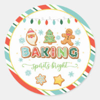 Baking Spirit Bright Round Pegatina - WH