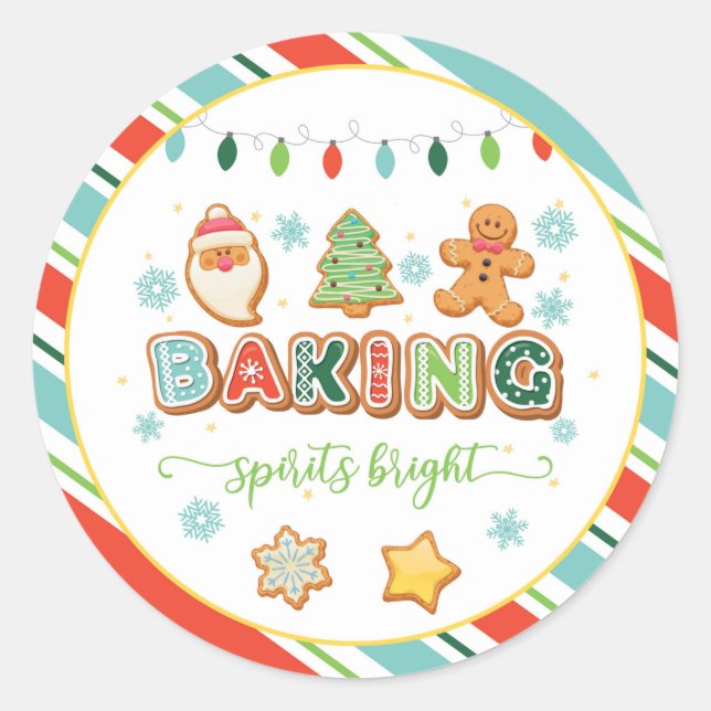 Redonda Baking Spirit Bright Round Pegatina - WH (Anverso)