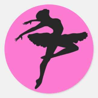 Redonda Ballerina Pegatina