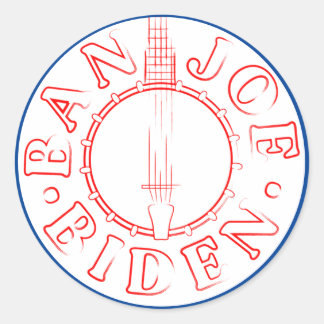 Redonda Ban Joe Biden Banjo Pegatina