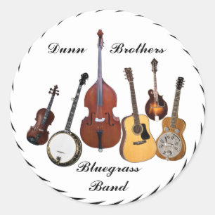 REDONDA BANDA BLUEGRAR - PEGATINA