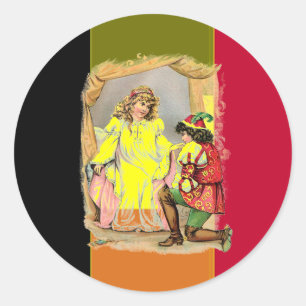 Redonda Bandera De Bélgica Pegatina De Cuentos De Fairytal