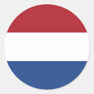 Redonda Bandera de los Países Bajos Pegatina holandesa – R