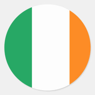 Redonda Bandera del pegatina de Irlanda