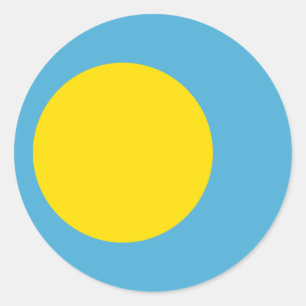 Redonda Bandera del Pegatina de Palau